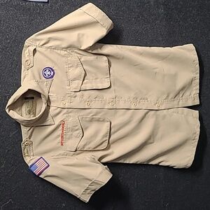 BSA Scouts Boy Scouts of America Microfiber Uniform Shirt Youth Large
